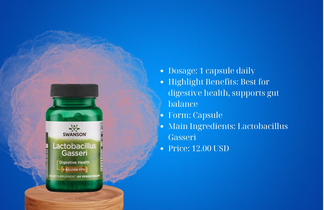 Swanson Lactobacillus Gasseri Probiotic Supplement